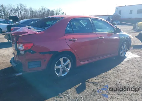 2011 Toyota Corolla S из США, поврежденный, VIN 2T1BU4EE9BC644677